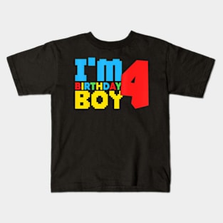 Im The Birthday Boy Game Gaming Family Matching Kids T-Shirt